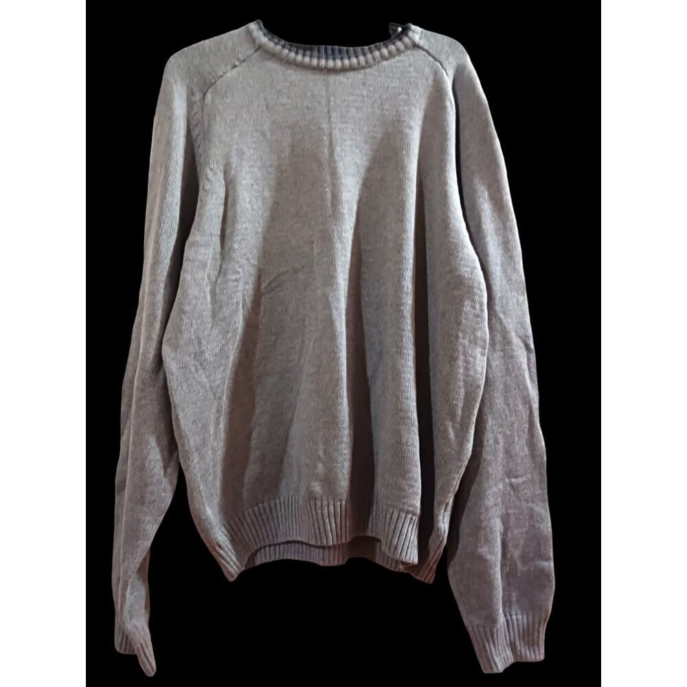 New Basic Editions Mens Size XL Slouchy Comfy Sweater Gray